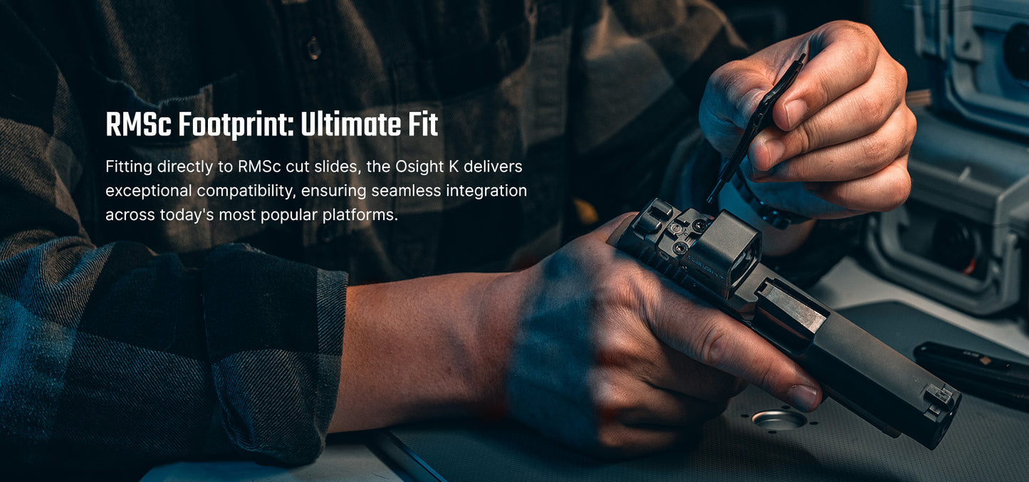 Osight K 6 MOA Red Dot Sight with RMSc Footprint