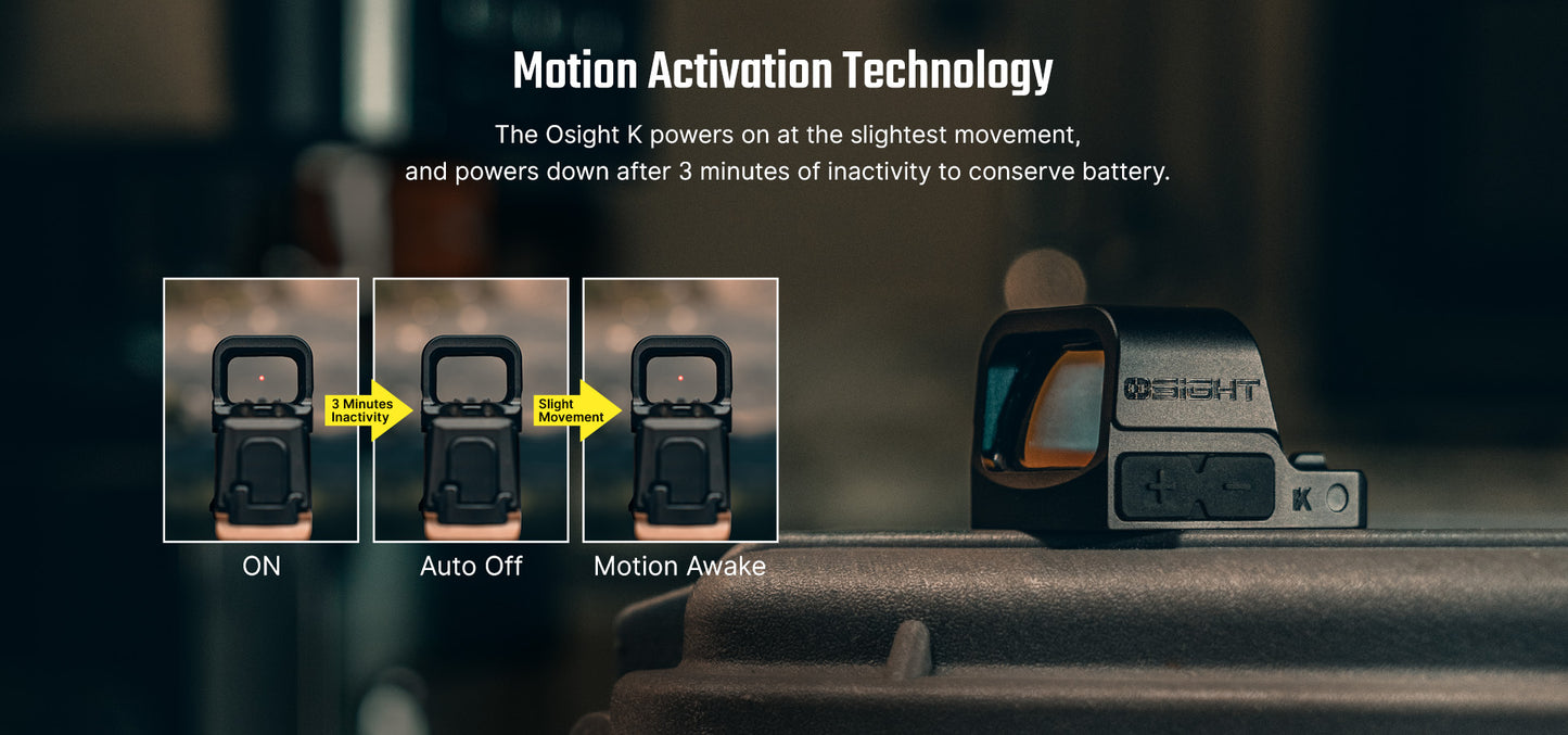 Osight K 6 MOA Red Dot Sight with RMSc Footprint