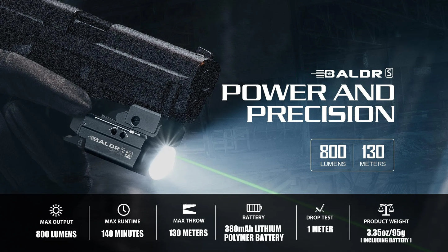 Baldr S Tactical Light 800 Lumens