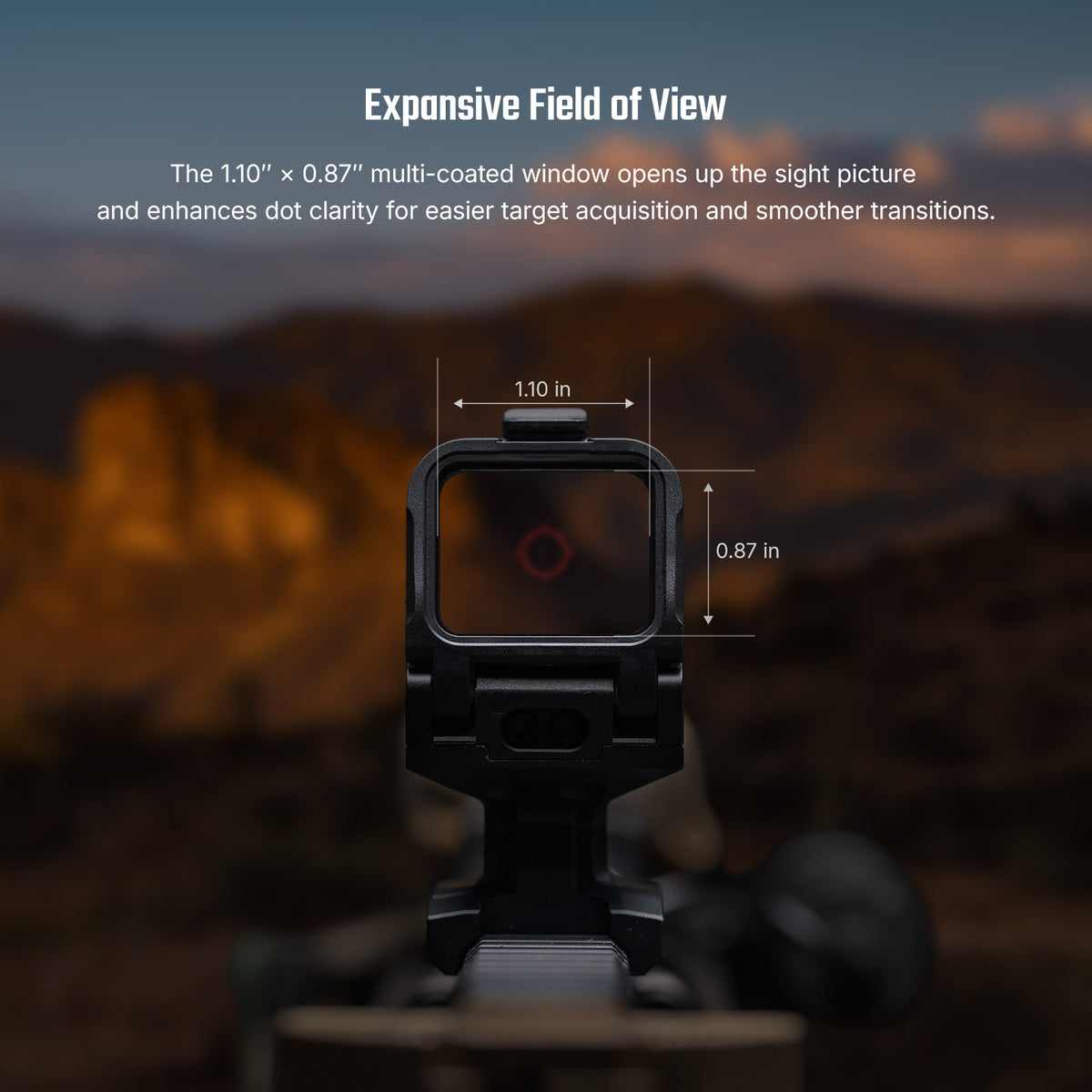 Osight R Enclosed Red Dot Sight with Multi-Reticle System