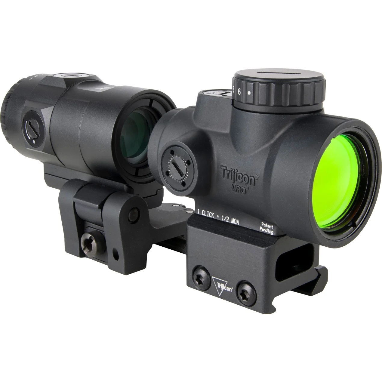 Trijicon MRO SD 2 MOA Red Dot Sight & Trijicon 3X Magnifier Combo
