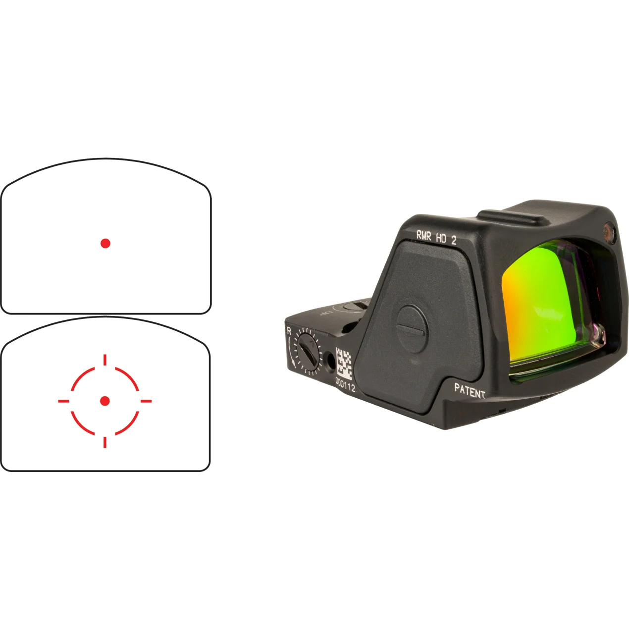Trijicon RMR HD Mini Reflex Sight - 3.25 MOA Multi-Reticle System