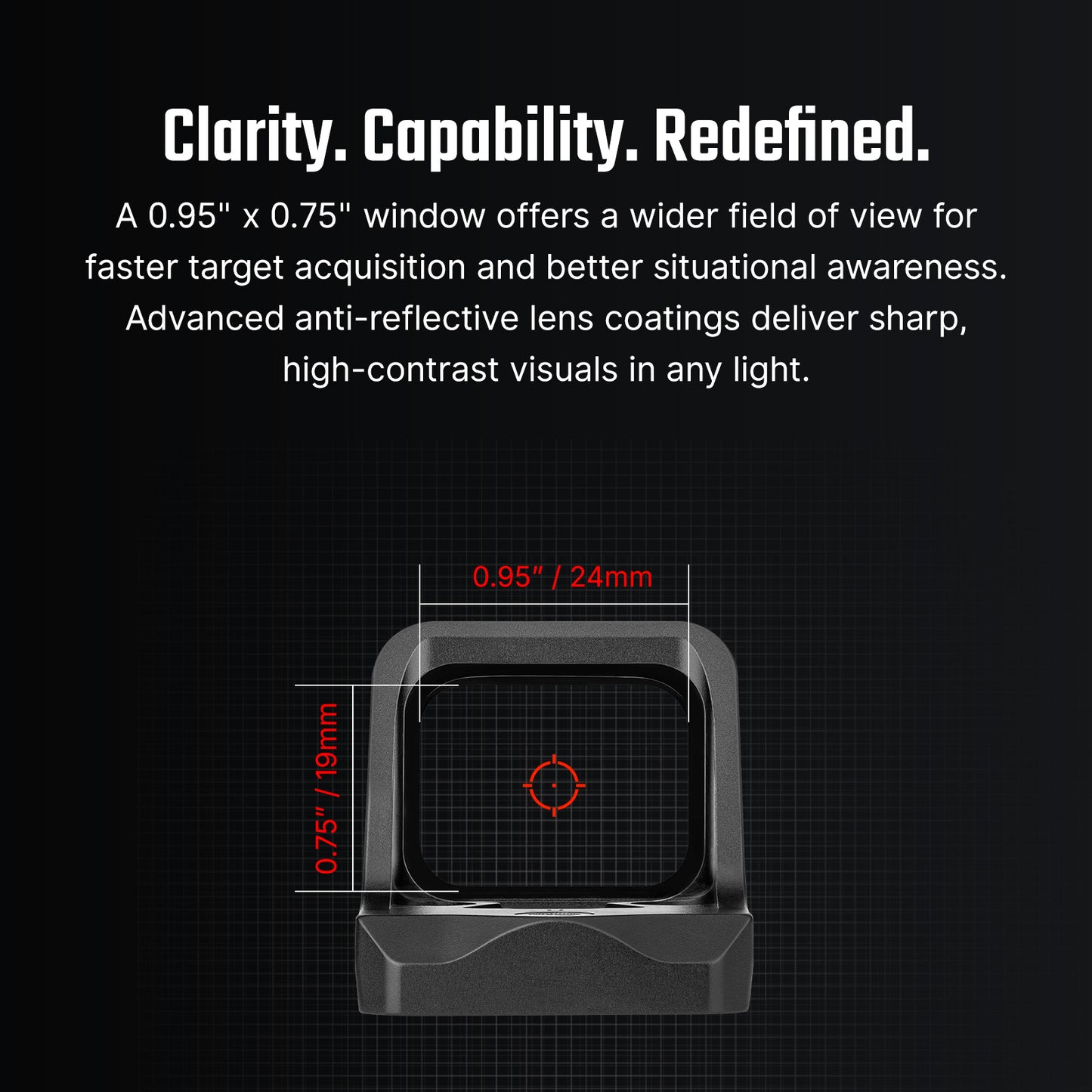 Osight C 3 MOA Dot & 32 MOA Circle Multi-Reticle System Red Dot