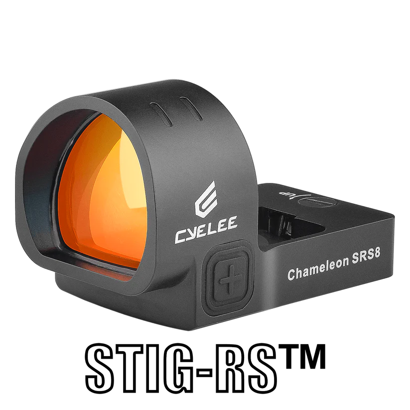 Cyelee Chameleon SRS8 w/ STIG-RS, Red 8 MOA Dot, For RMR/407C/507C Footprint