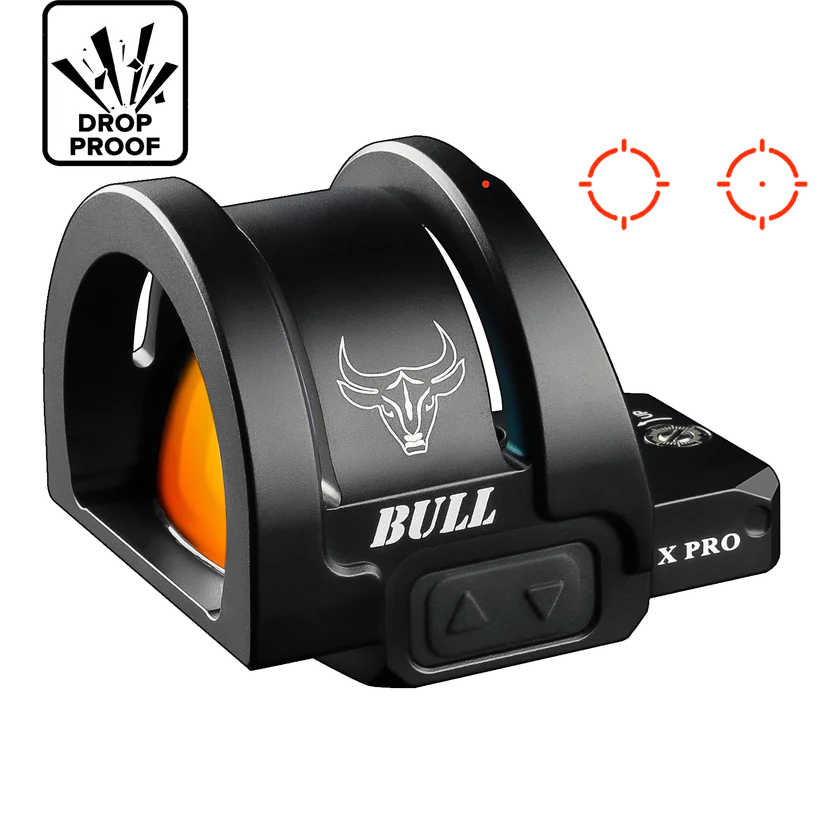 Cyelee Bull X PRO, Red 2 MOA Dot & 26 MOA Circle, For RMR/407C/507C Footprint