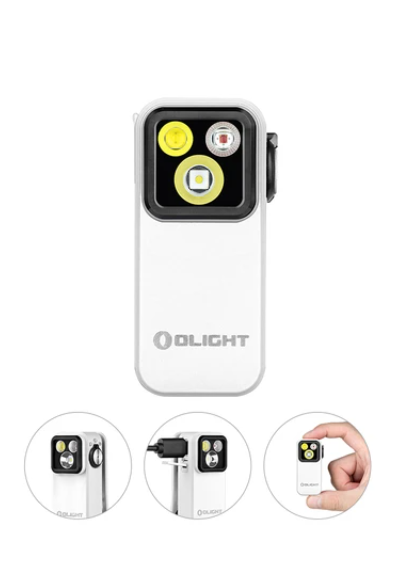 Oclip Pro Clip on Flashlight with Floodlight Spotlight and Red Light