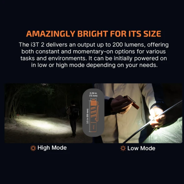 i3T 2 EOS Small EDC Flashlight