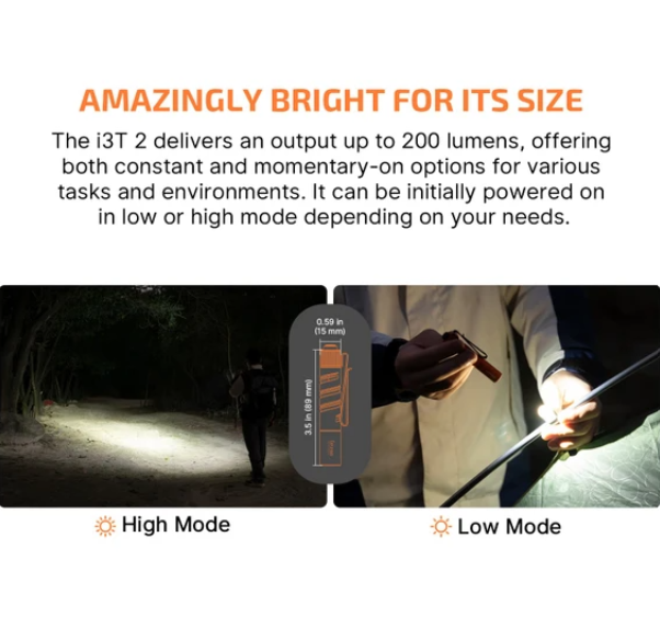 i3T 2 EOS Small EDC Flashlight