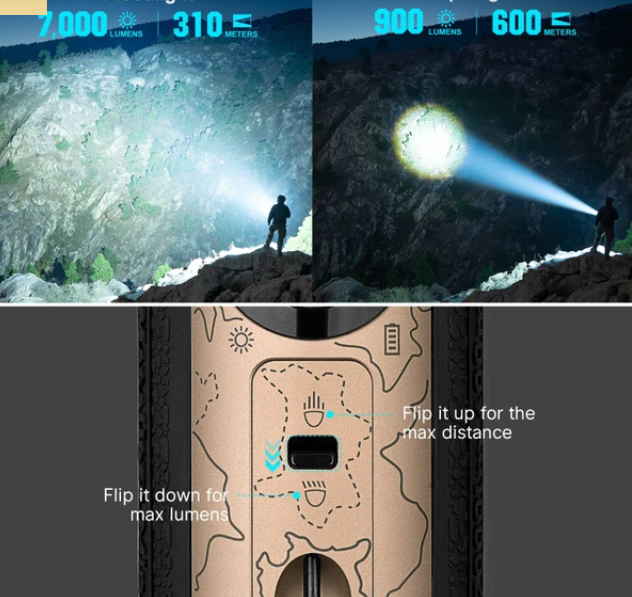 Marauder Mini Powerful LED Flashlight With RGB