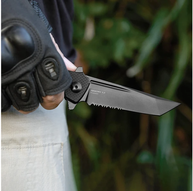 Sentry L2 Tactical Folding Tool with Partially Serrated Blade