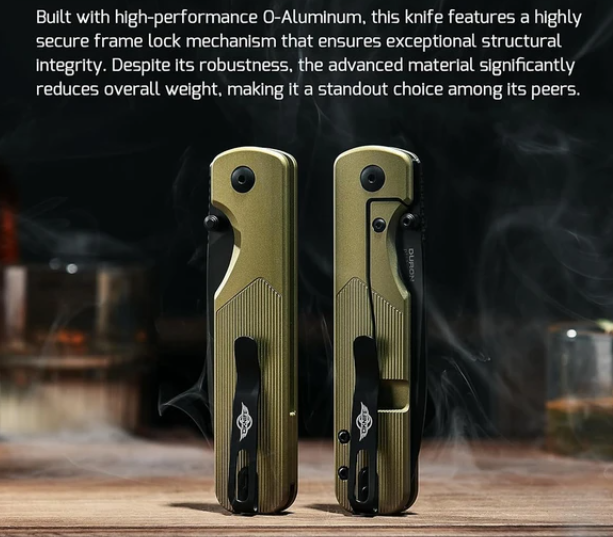 Duron Nitro-V Folding Knife with O-Aluminum Handle
