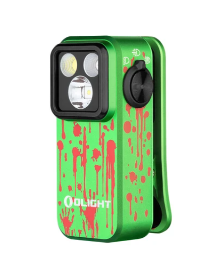 Oclip Pro Clip on Flashlight with Floodlight Spotlight and Red Light