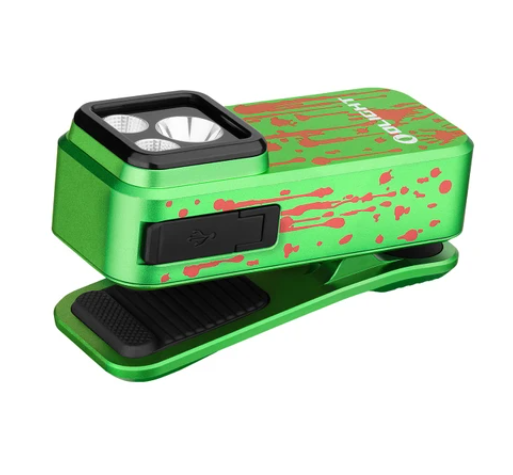 Oclip Pro Clip on Flashlight with Floodlight Spotlight and Red Light