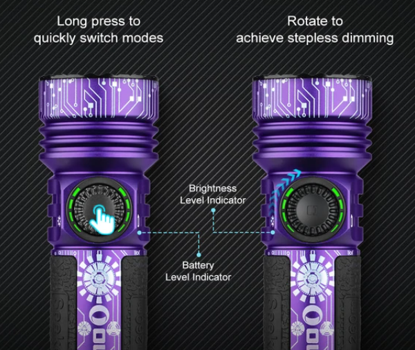 Seeker 4 Pro Cyber Violet CW + Baton 4 Nocturnal Sentinel-Premium