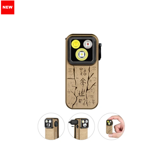 Oclip Pro Clip on Flashlight with Floodlight Spotlight and Red Light