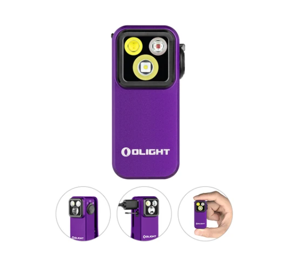 Oclip Pro Clip on Flashlight with Floodlight Spotlight and Red Light