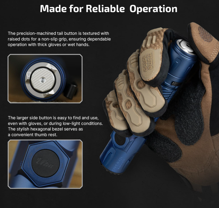 Warrior Ultra 2500 Lumens Tactical Flashlight with OAL Material