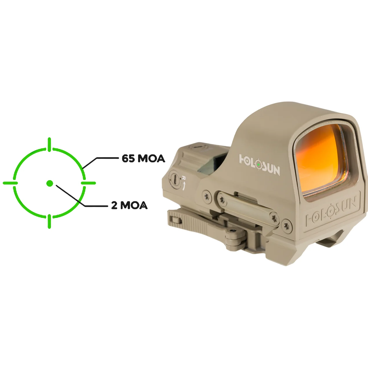 Holosun HE510C-GR FDE Green Dot Reflex Sight