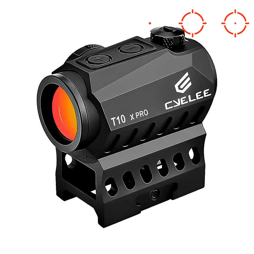 Cyelee T10 X PRO, Red 2 MOA Dot & 30 MOA Circle