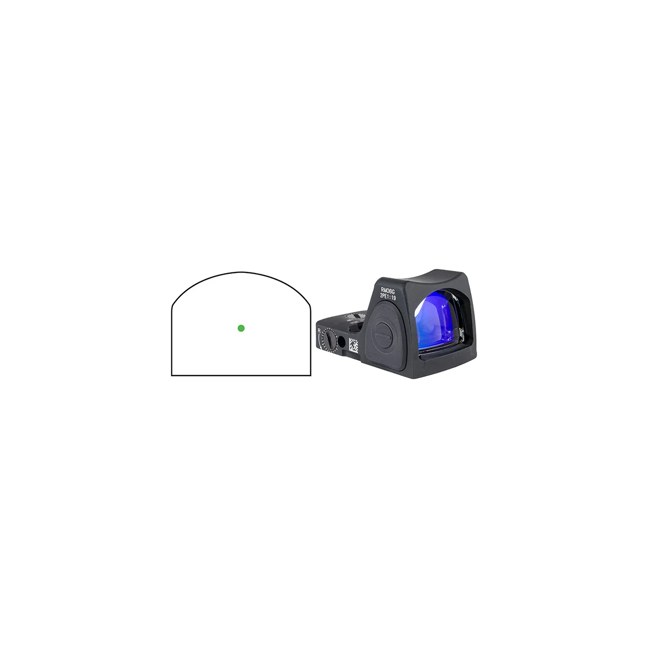 Trijicon RMR Type 2 Green Dot Sight - LED - 3.25 MOA Green Dot