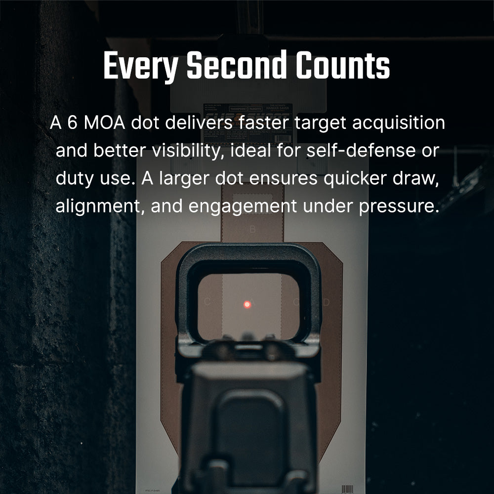 Osight K 6 MOA Red Dot Sight with RMSc Footprint