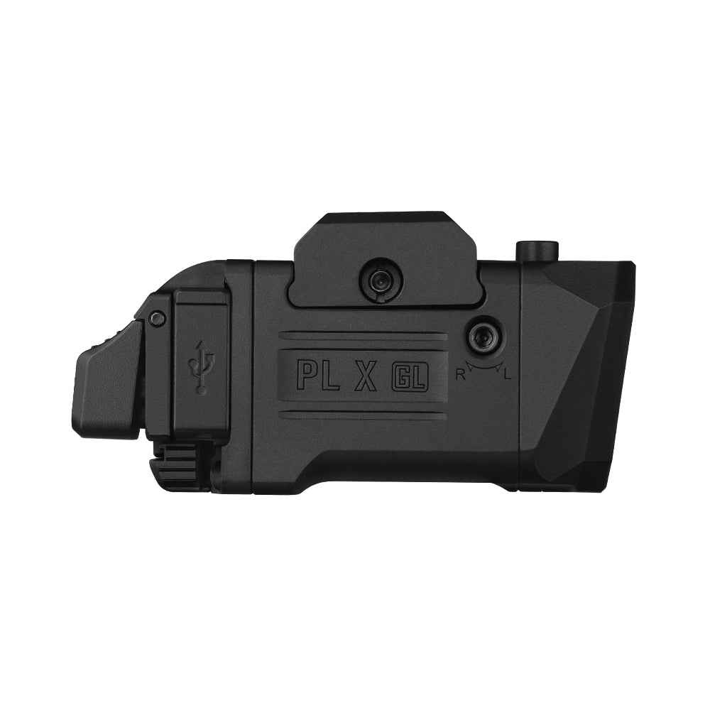 PL X GL 3-in-1 Rail-Mounted Light: Floodlight, Spotlight & Green Beam