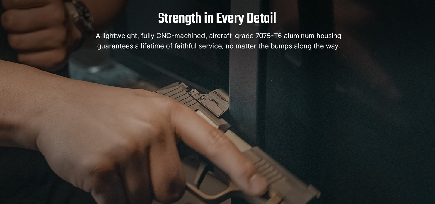 Osight K 6 MOA Red Dot Sight with RMSc Footprint