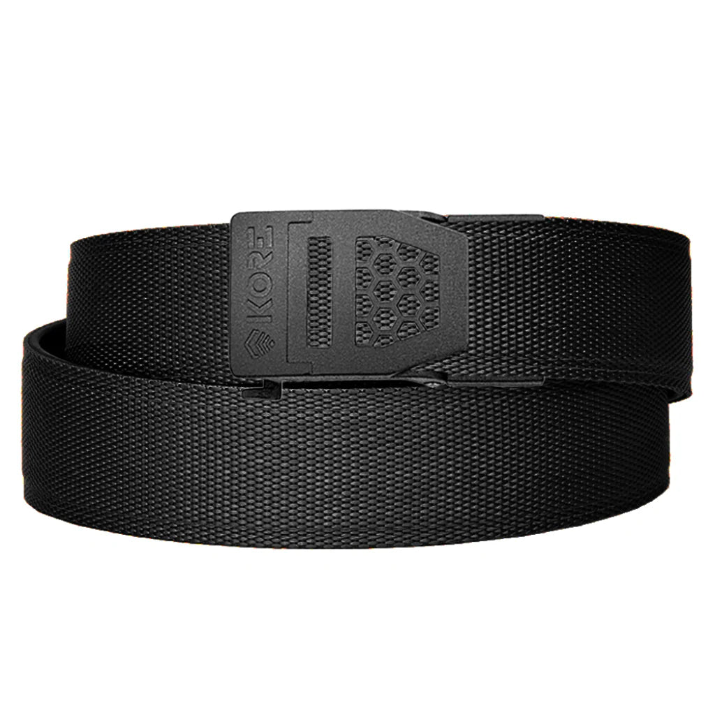 KORE BLACK TACTICAL NYLON GUN BELT 1.5"