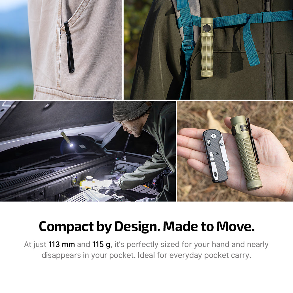 Baton Ultra / 4 Pro: Dual Switch High Lumen Compact EDC Flashlight