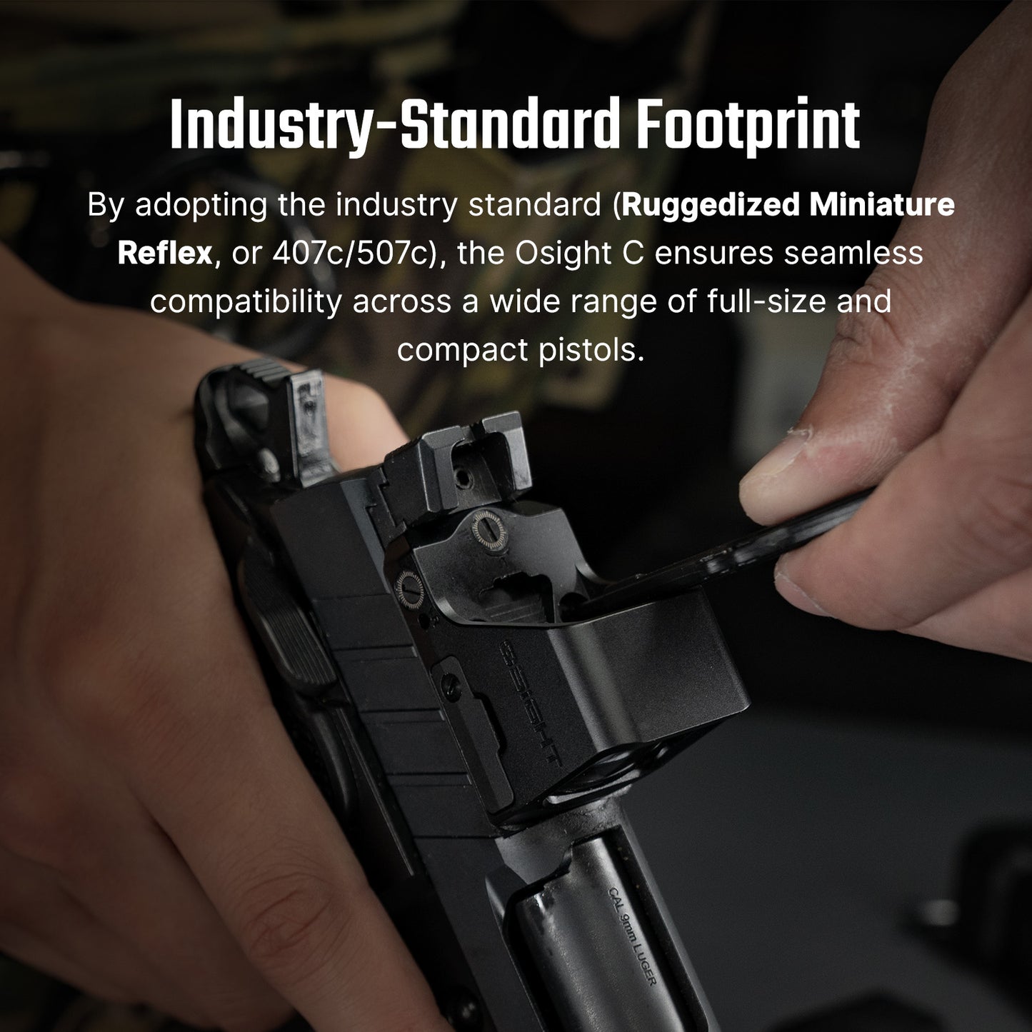 Osight C 3 MOA Dot & 32 MOA Circle Multi-Reticle System Red Dot