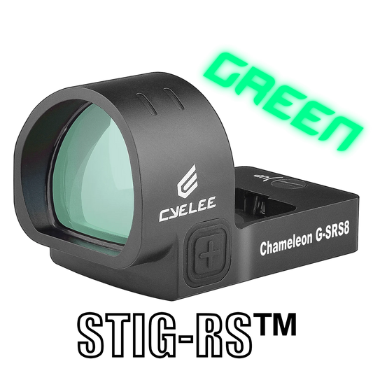 Cyelee Chameleon G-SRS8 w/ STIG-RS, Green 8 MOA Dot, For RMR/407C/507C Footprint