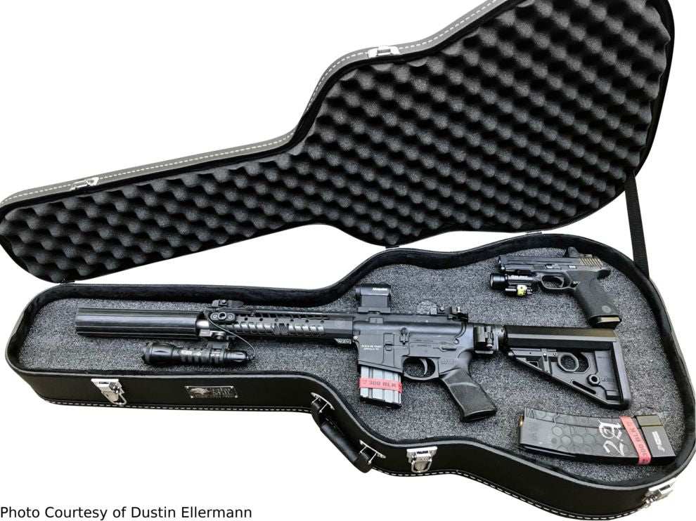 Discreet Concealment Guitar Rifle Case