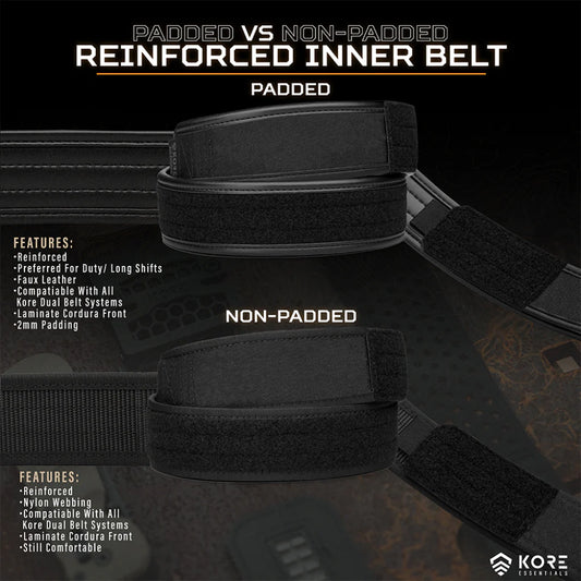 KORE BLACK LASER CUT MOLLE BATTLE BELT: COMPLETE KIT