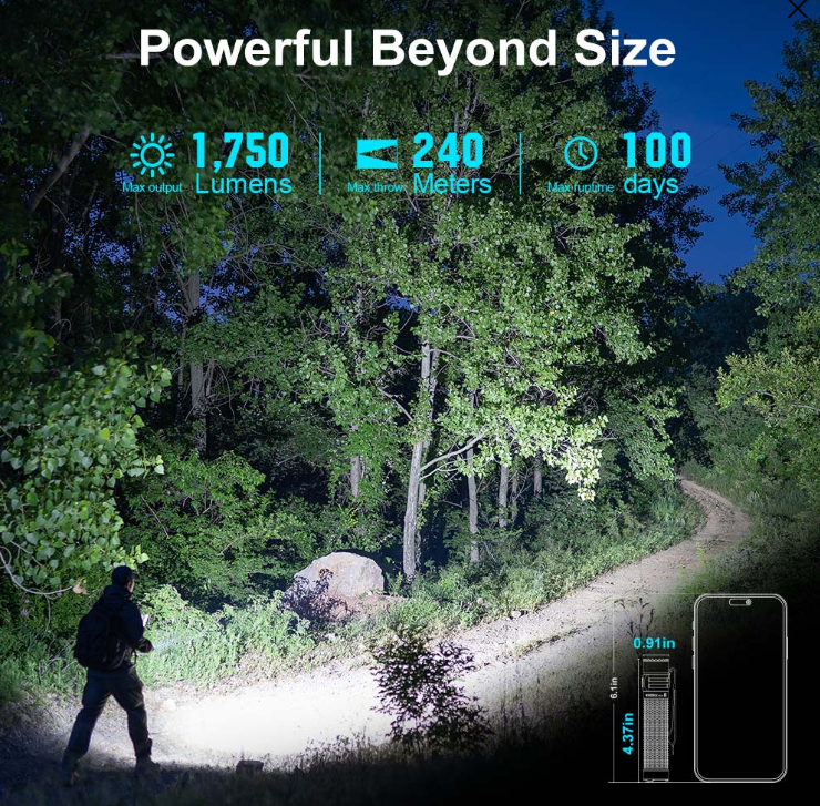 Warrior Mini 3 Portable Tactical Flashlight