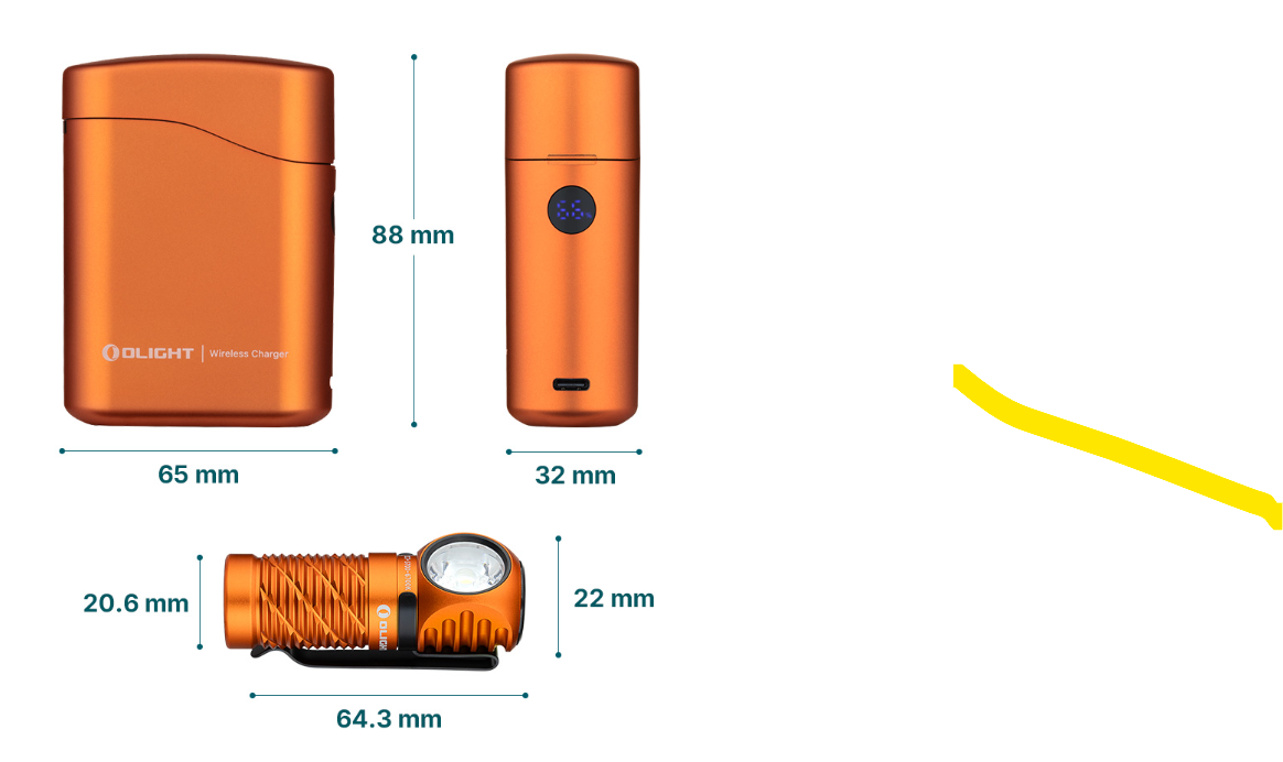 Perun 3 Mini Headlamp & Flashlight with Red and White Light