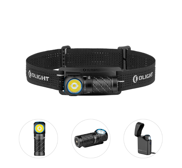 Perun 3 Mini Headlamp & Flashlight with Red and White Light