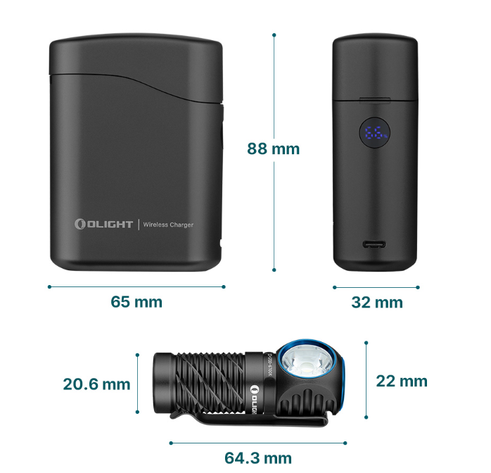 Perun 3 Mini Headlamp & Flashlight with Red and White Light