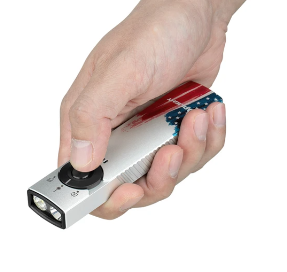 Arkfeld Pro Flat EDC Flashlight with LED Light UV and Laser