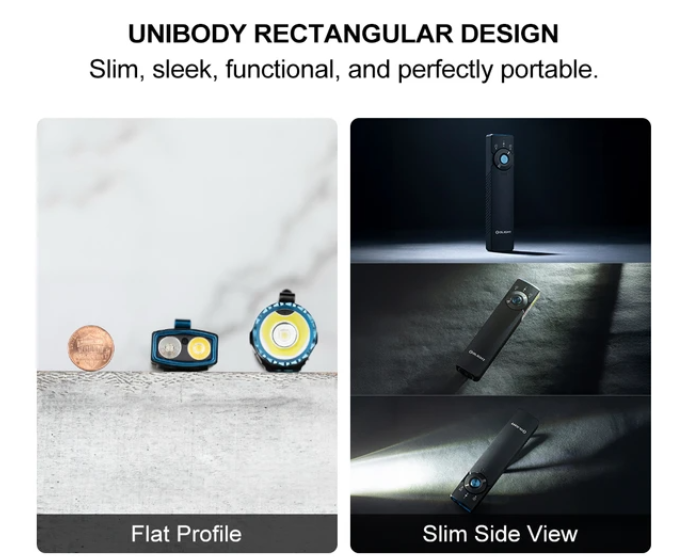 Arkfeld Pro Flat EDC Flashlight with LED Light UV and Laser