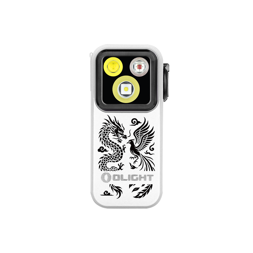 Oclip Pro Clip on Flashlight with Floodlight Spotlight and Red Light