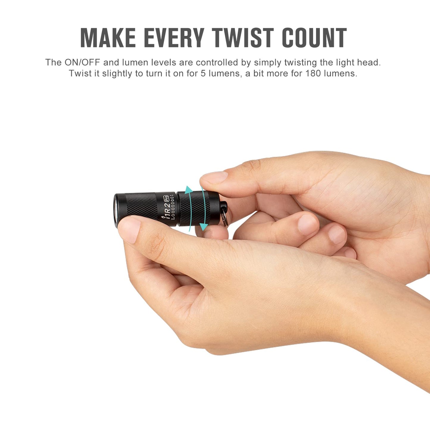 i1R 2 Pro Keychain Flashlight