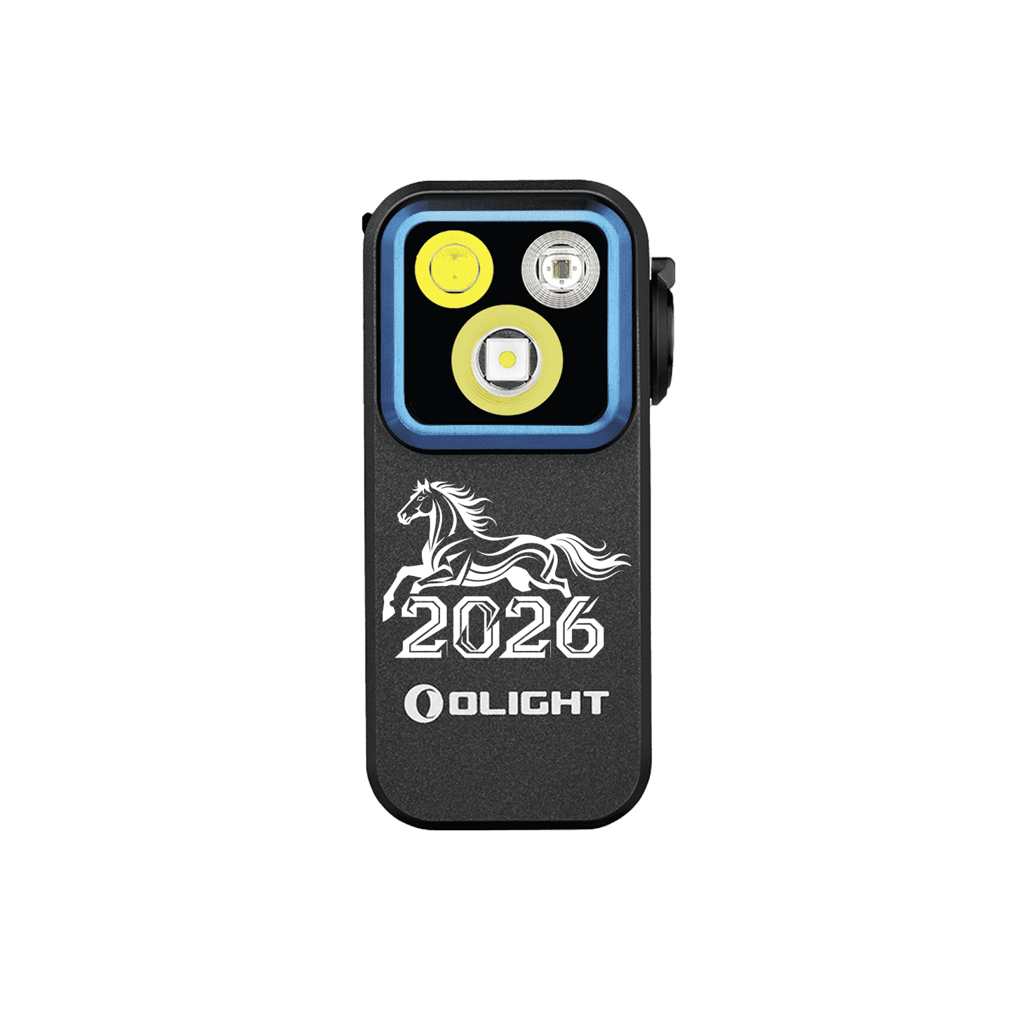 Oclip Pro Clip on Flashlight with Floodlight Spotlight and Red Light