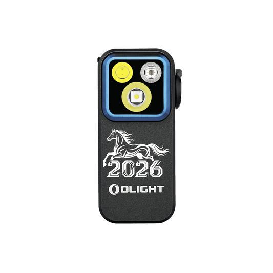 Oclip Pro Clip on Flashlight with Floodlight Spotlight and Red Light