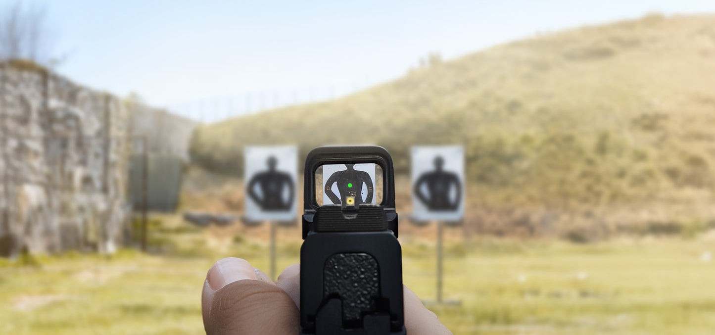 Osight SE RMSc Footprint Enclosed 6 MOA Green Dot Sight with Side-Loading Battery